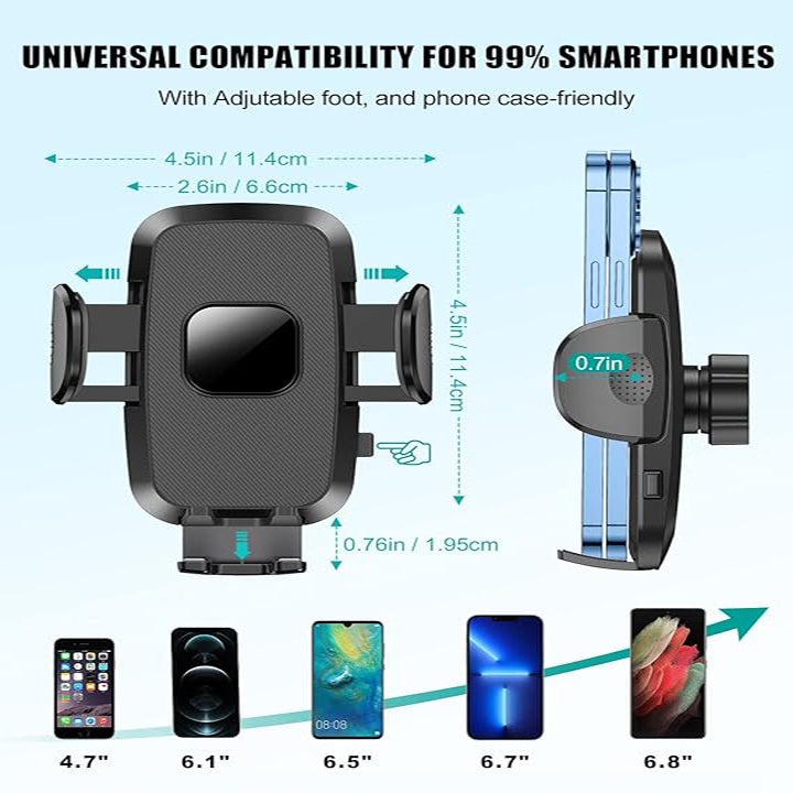 Phone Mount For Car, 4 In 1 Universal Car Phone Holder Mount For