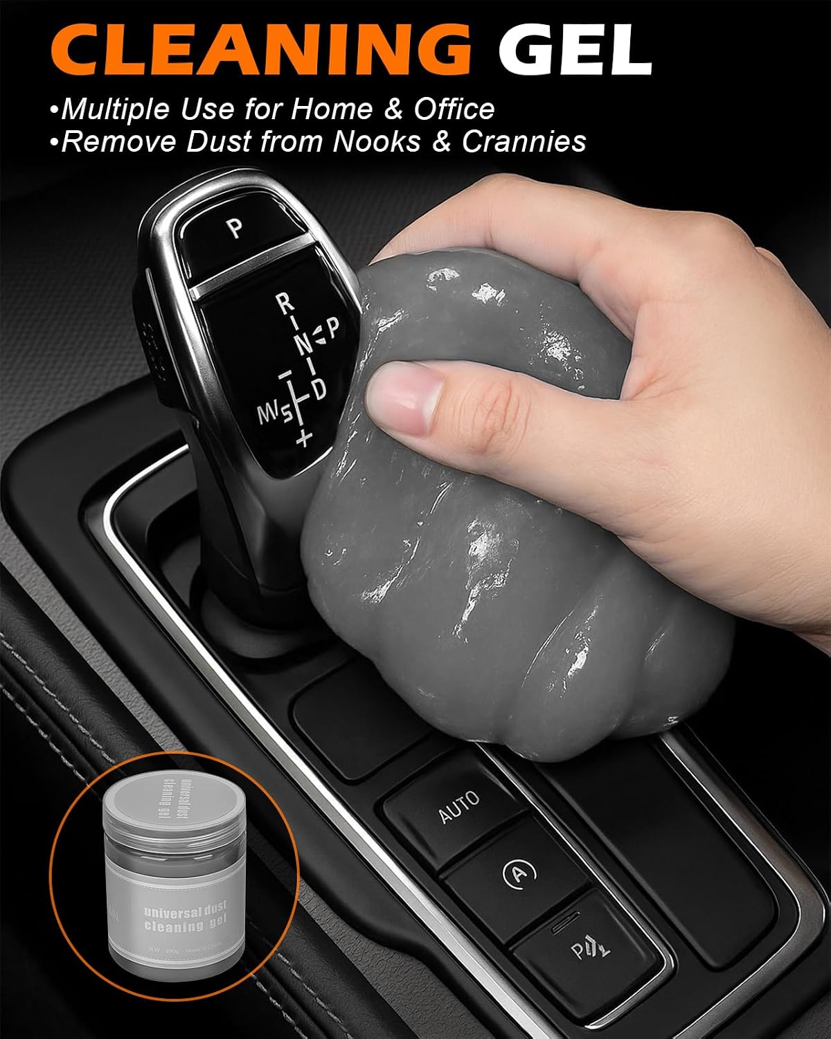 8PCS Car Interior Detailing Kit with Cleaning Gel