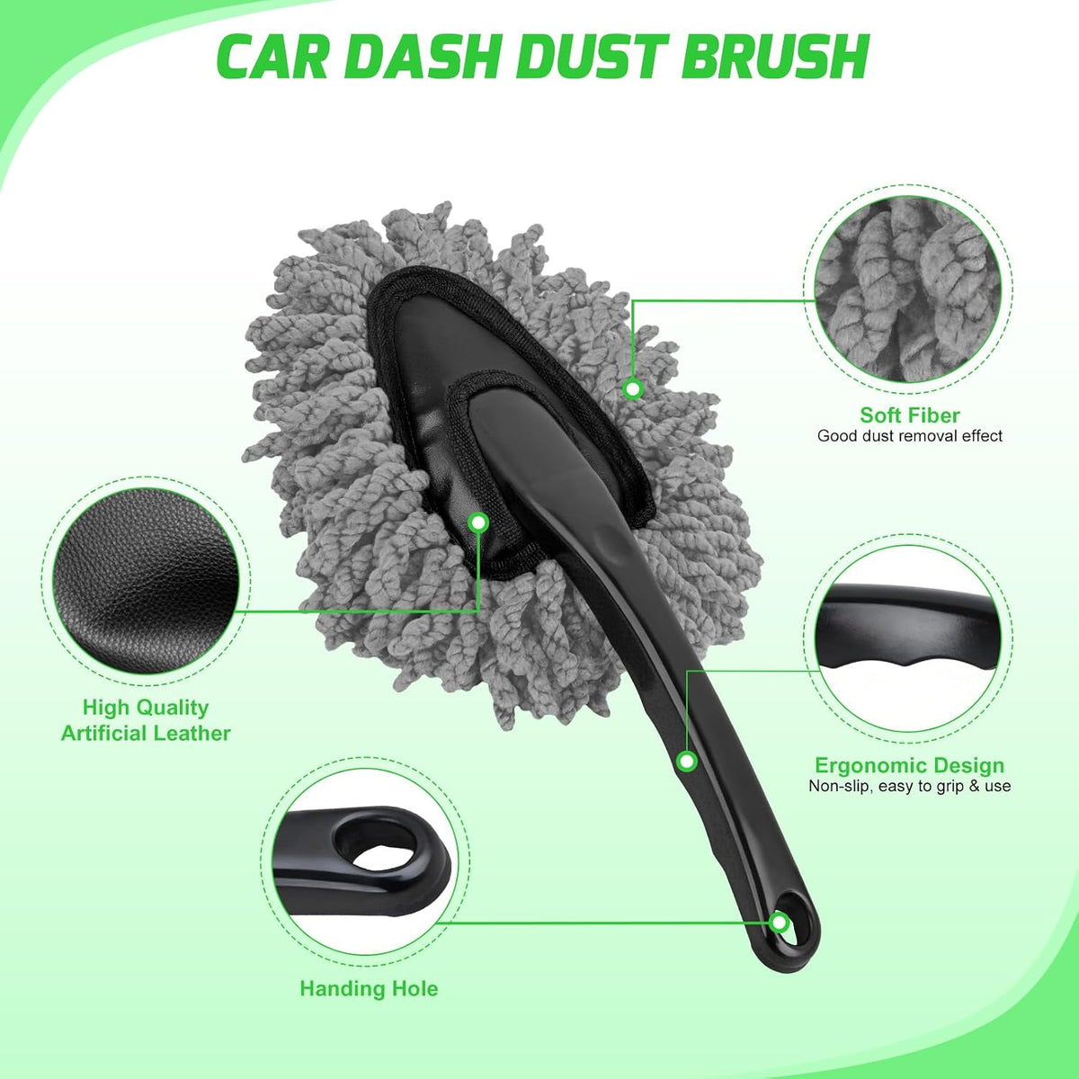 15PCS Car Detailing Kit - Interior & Exterior Deep Cleaning Tools